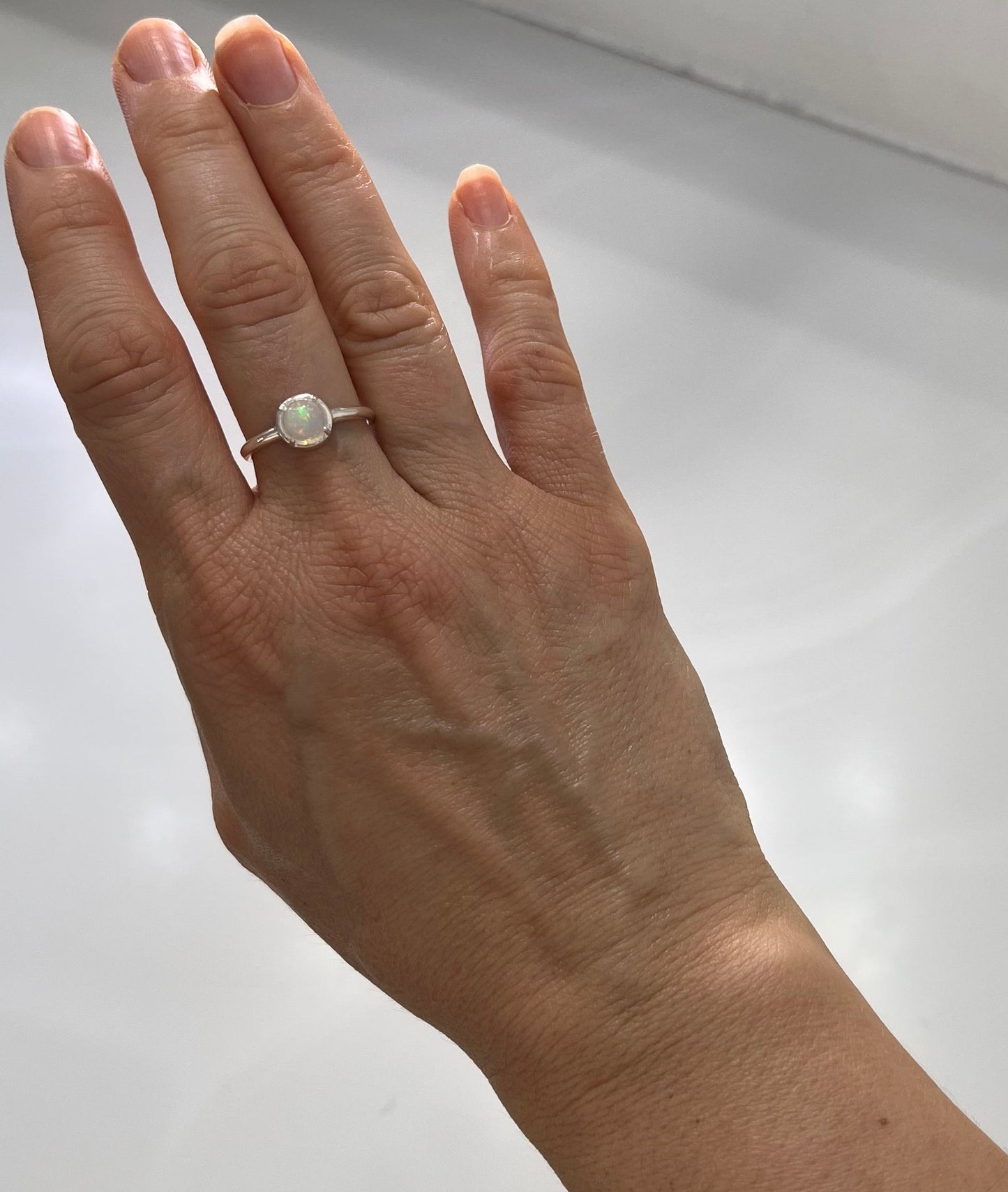 Opal Ring Sterling Silver