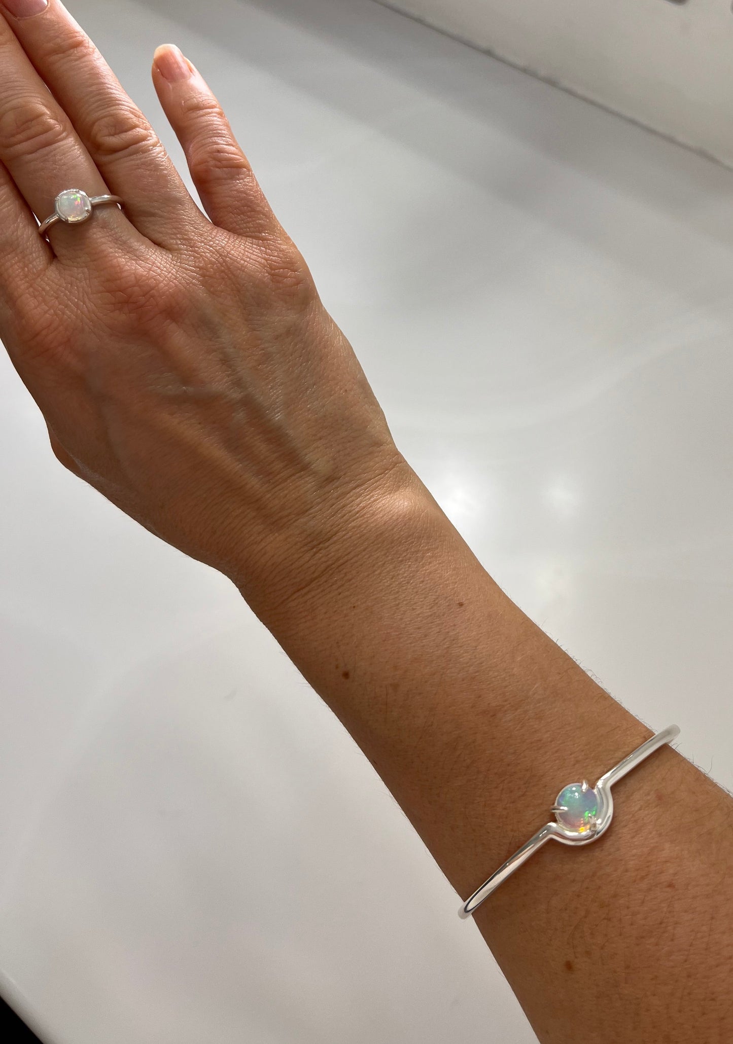Opal Cuff Sterling Silver