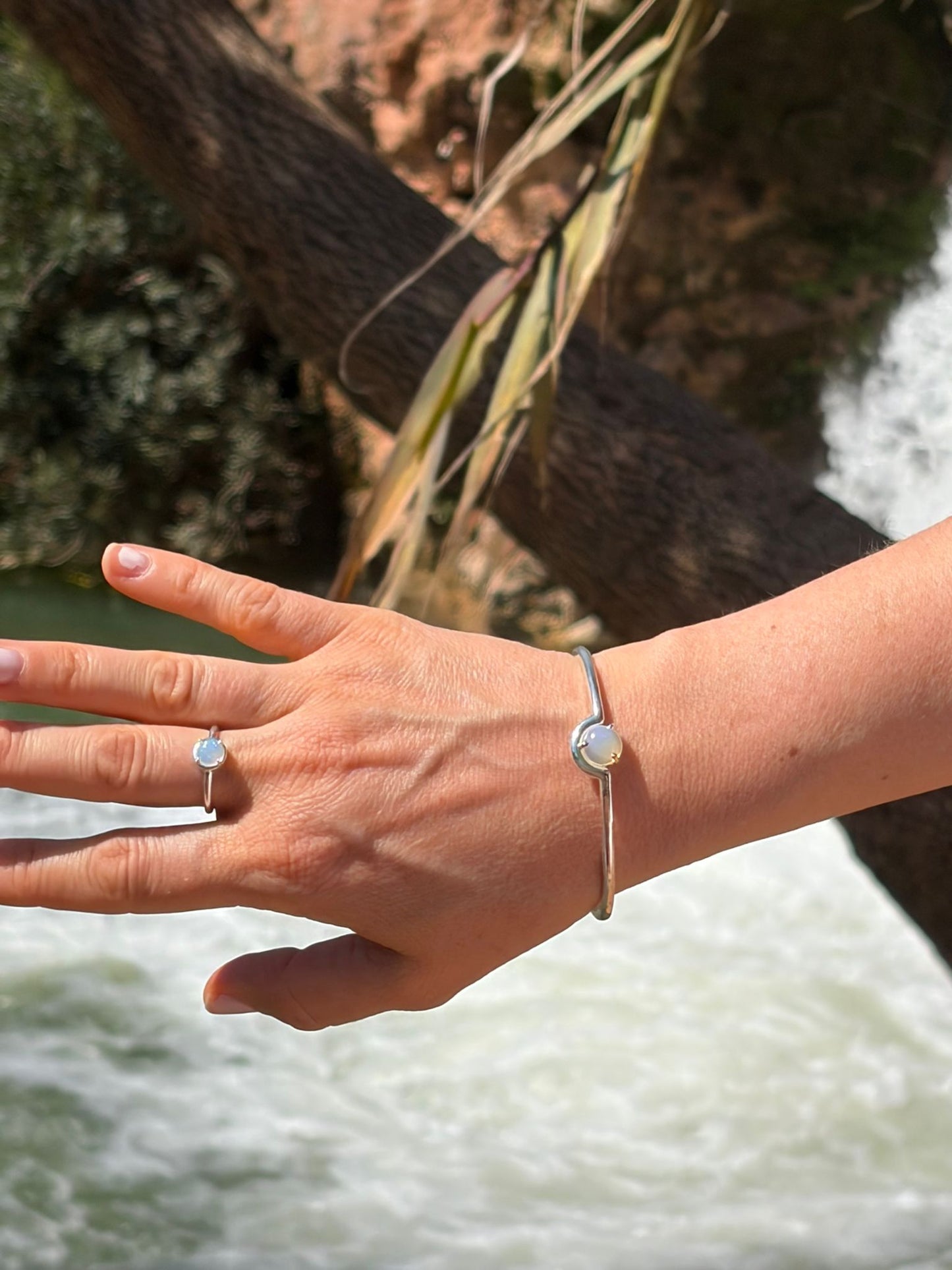 Opal Ring Sterling Silver