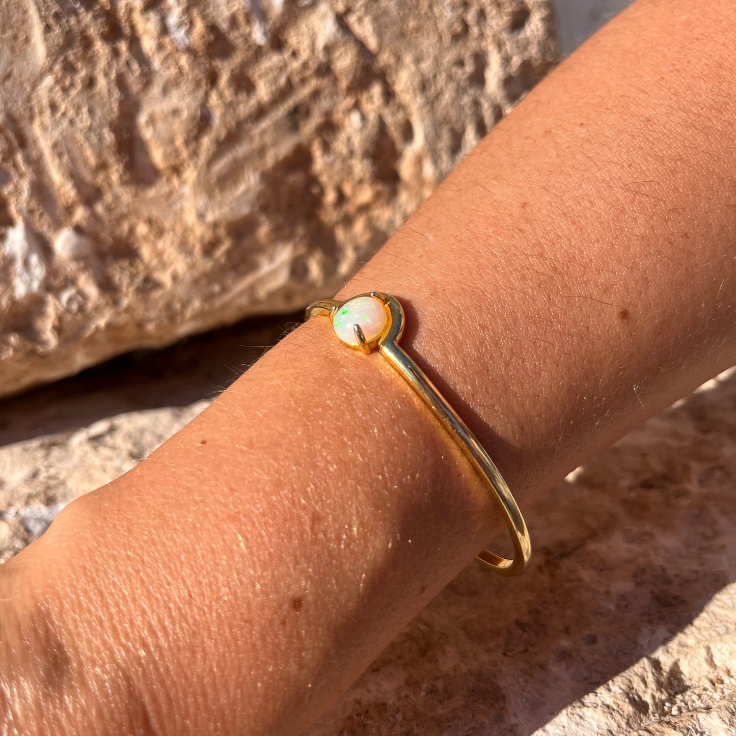 Opal Cuff 18k+ Thick Gold Plated