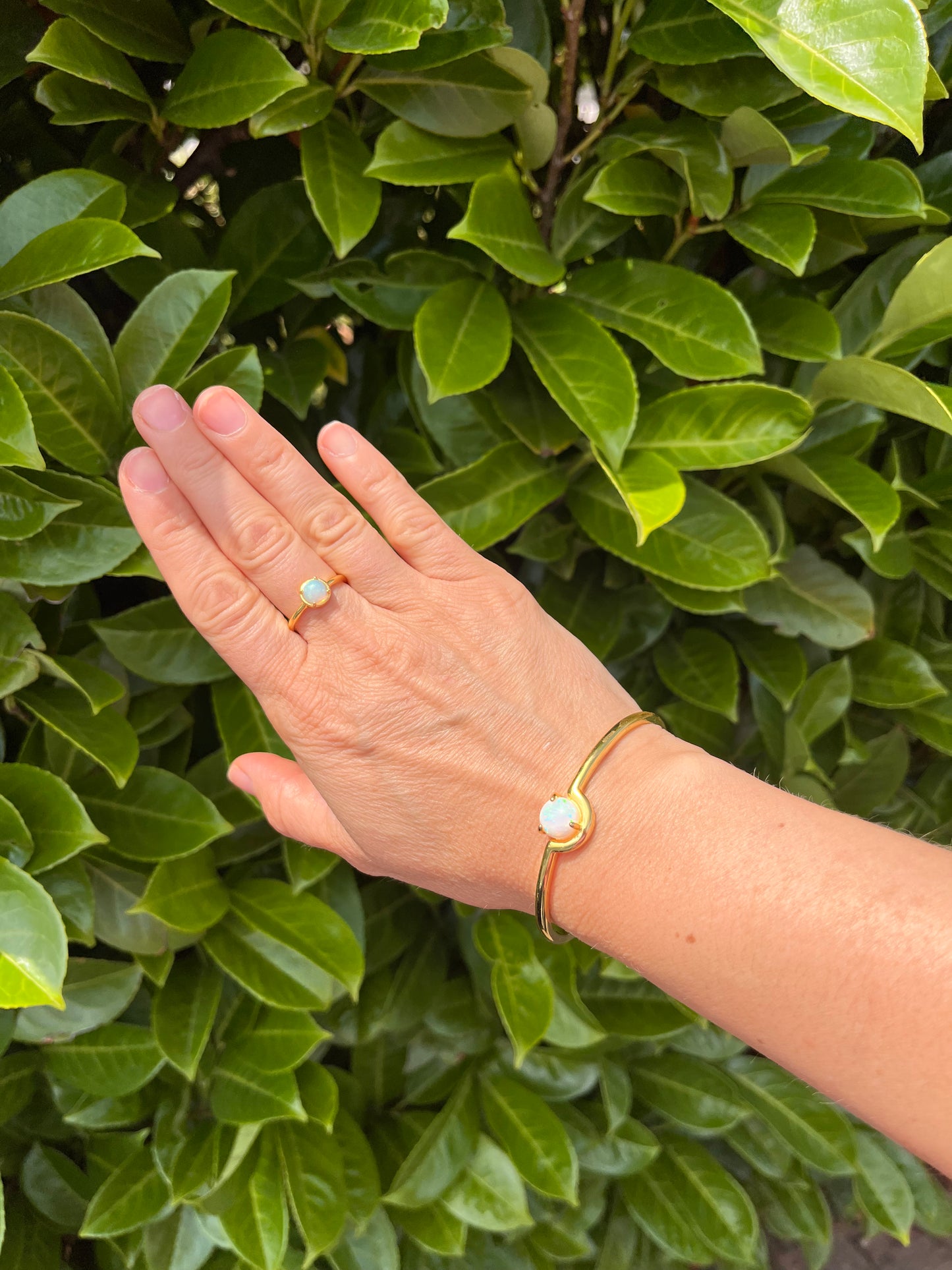 Opal Ring 18k Gold Vermeil