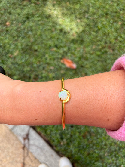 Opal Cuff 18k+ Thick Gold Plated